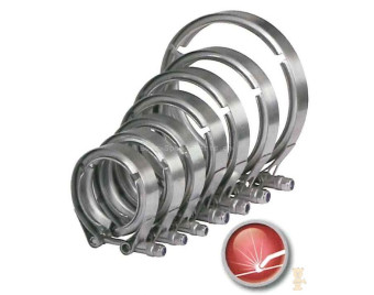 Auspuff Schnellverschluß-Bandschelle Doppel-T Auspuff Schnellverschluß-Bandschelle Doppel-T