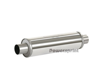 Powersprint Schalldämpfer einflutig rund 450 mm Länge Powersprint Schalldämpfer einflutig rund 450 mm Länge